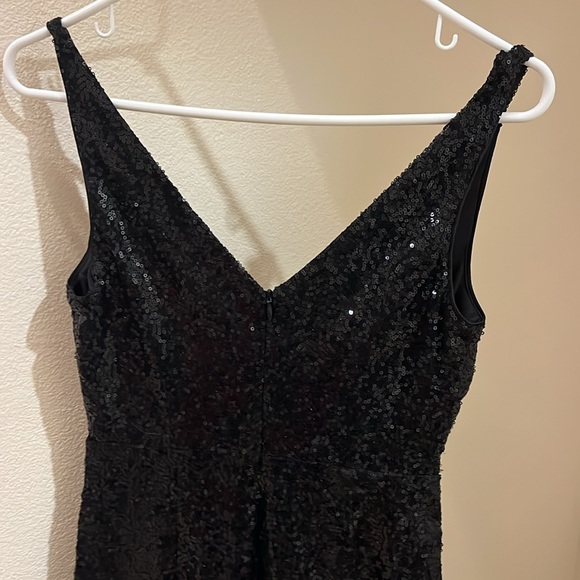 Lulus black sequence mini dress - Picture 3 of 4